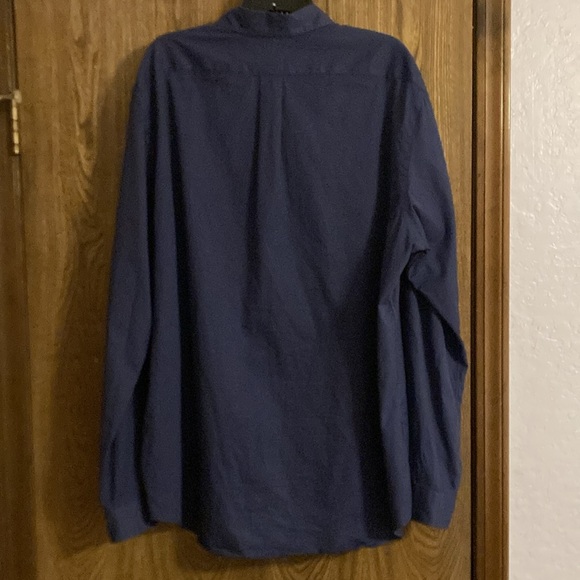 Ralph Lauren  Shirt XXL Blue Featherweight Twill Long Sleeve Preppy Red Pony - Picture 3 of 5